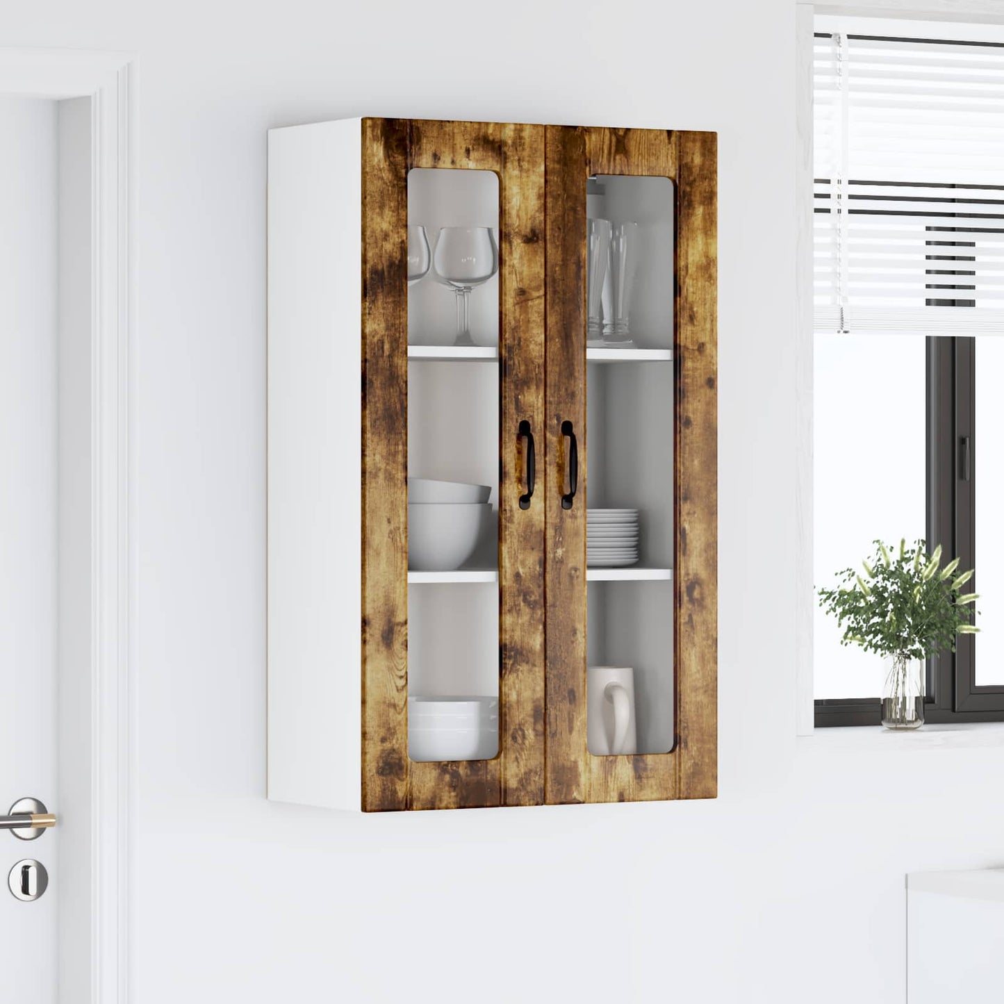 Pensile cucina con porta Lucca Rovere Fumo 60 x 31 x 100 cm | homemem39