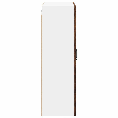Mobile in vetro da parete LUCCA Legno antico 60 x 31 x 100 cm