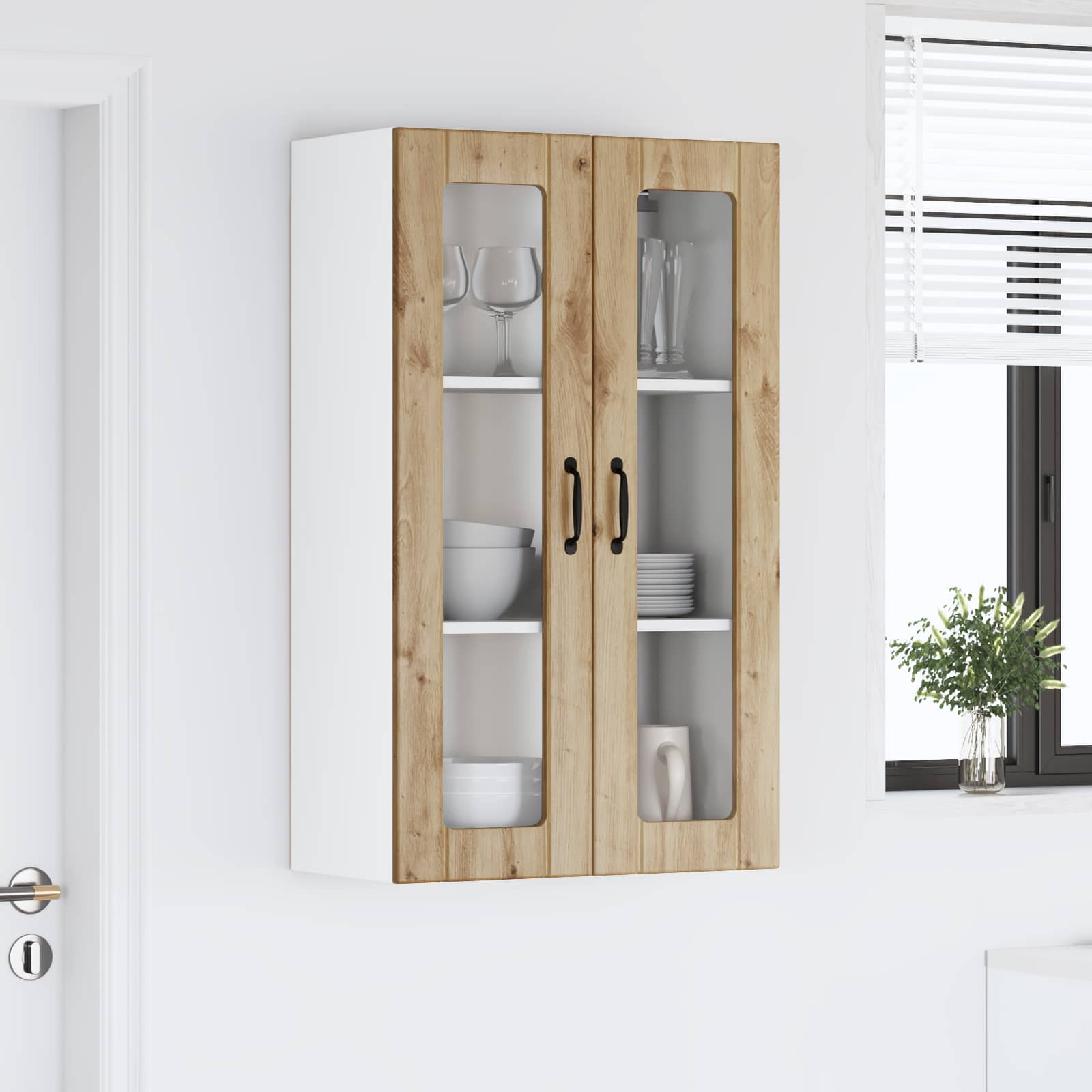 Pensile cucina Lucca Rovere Artigianale 60 x 31 x 100 cm | homemem39
