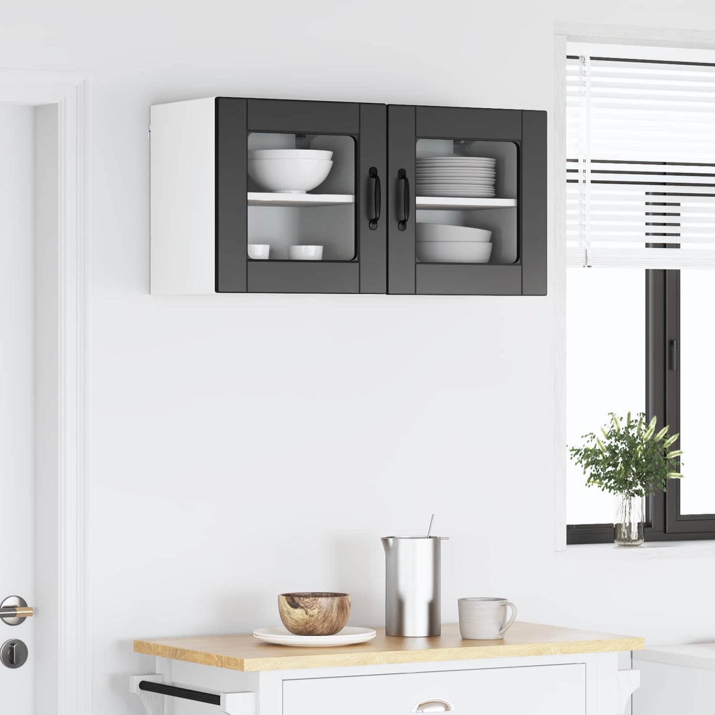 Pannello lavastoviglie con porta 2 pcs Nero 40 x 31 x 40 cm | homemem39