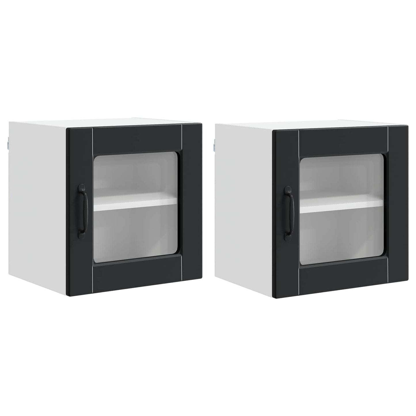 Pannello lavastoviglie con porta 2 pcs Nero 40 x 31 x 40 cm | homemem39