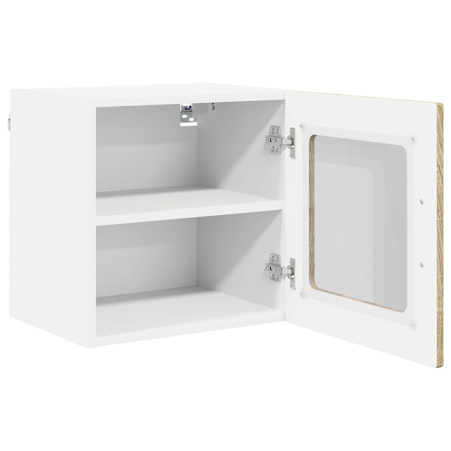 Mobile in vetro da parete PORTO 2 pcs Rovere Sonoma