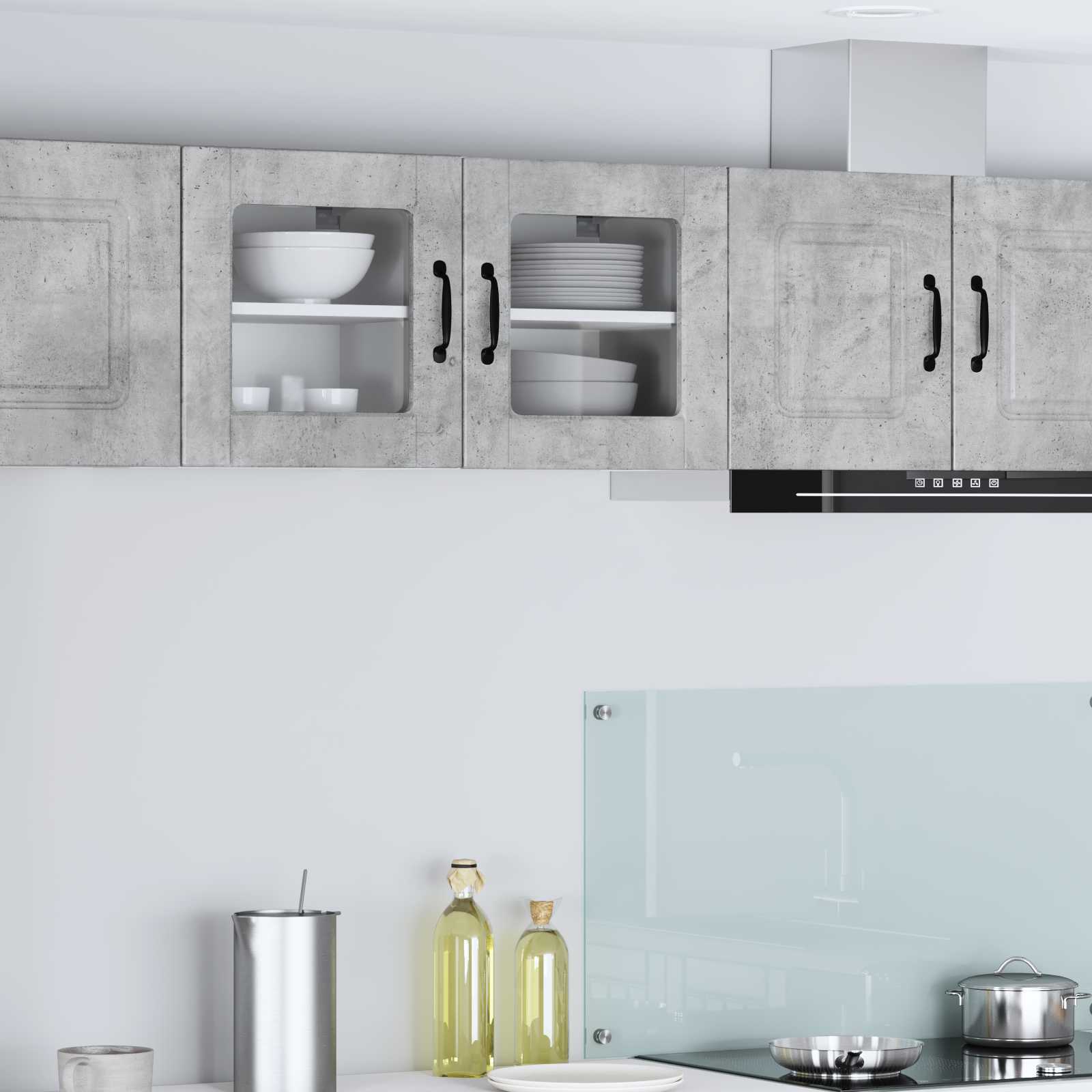 Pannello lavastoviglie 2 pcs Grigio cemento 40 x 31 x 40 cm | homemem39