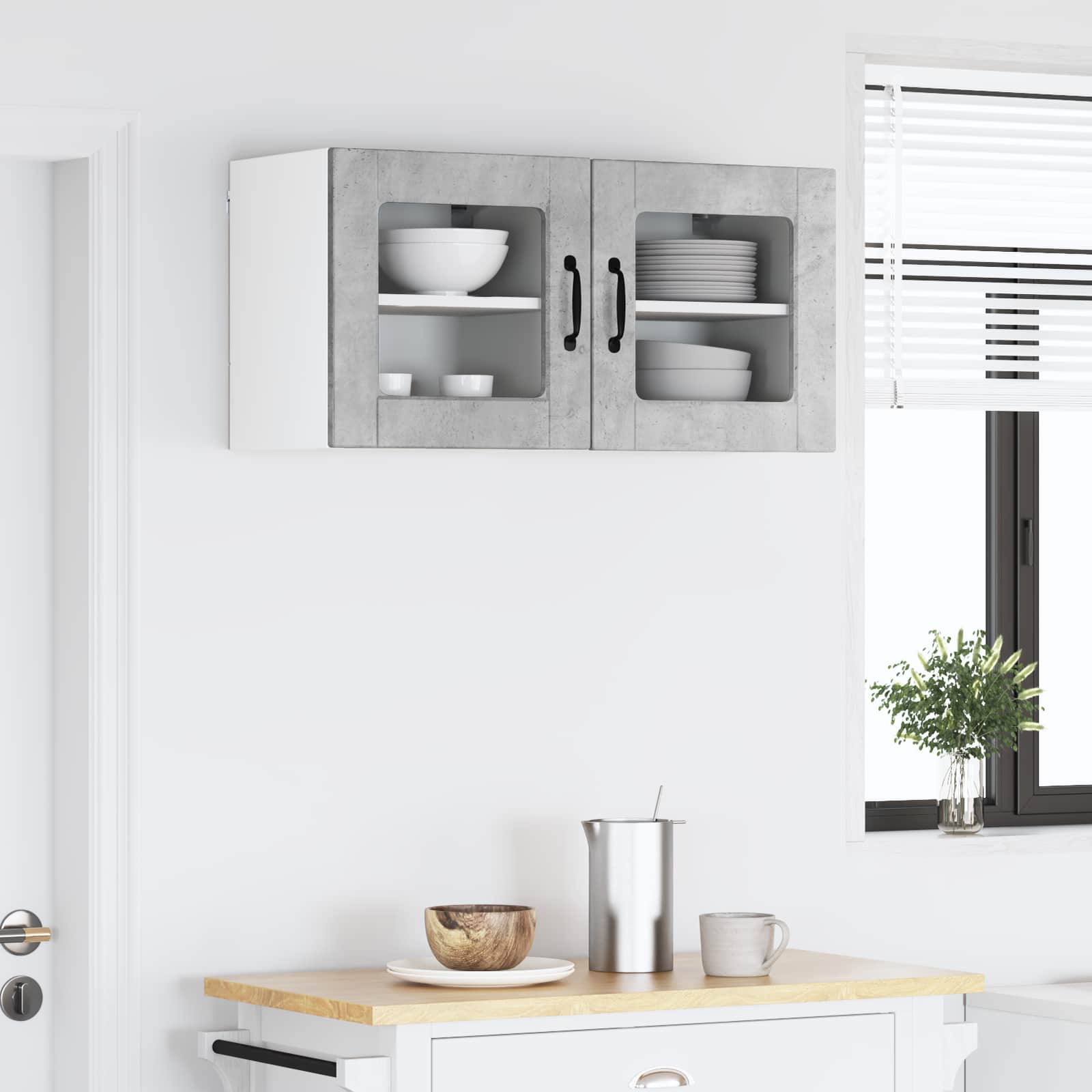 Pannello lavastoviglie 2 pcs Grigio cemento 40 x 31 x 40 cm | homemem39