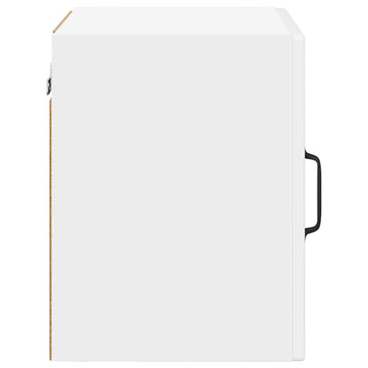 Mobile in vetro da parete PORTO 2 pcs Bianco Lucido