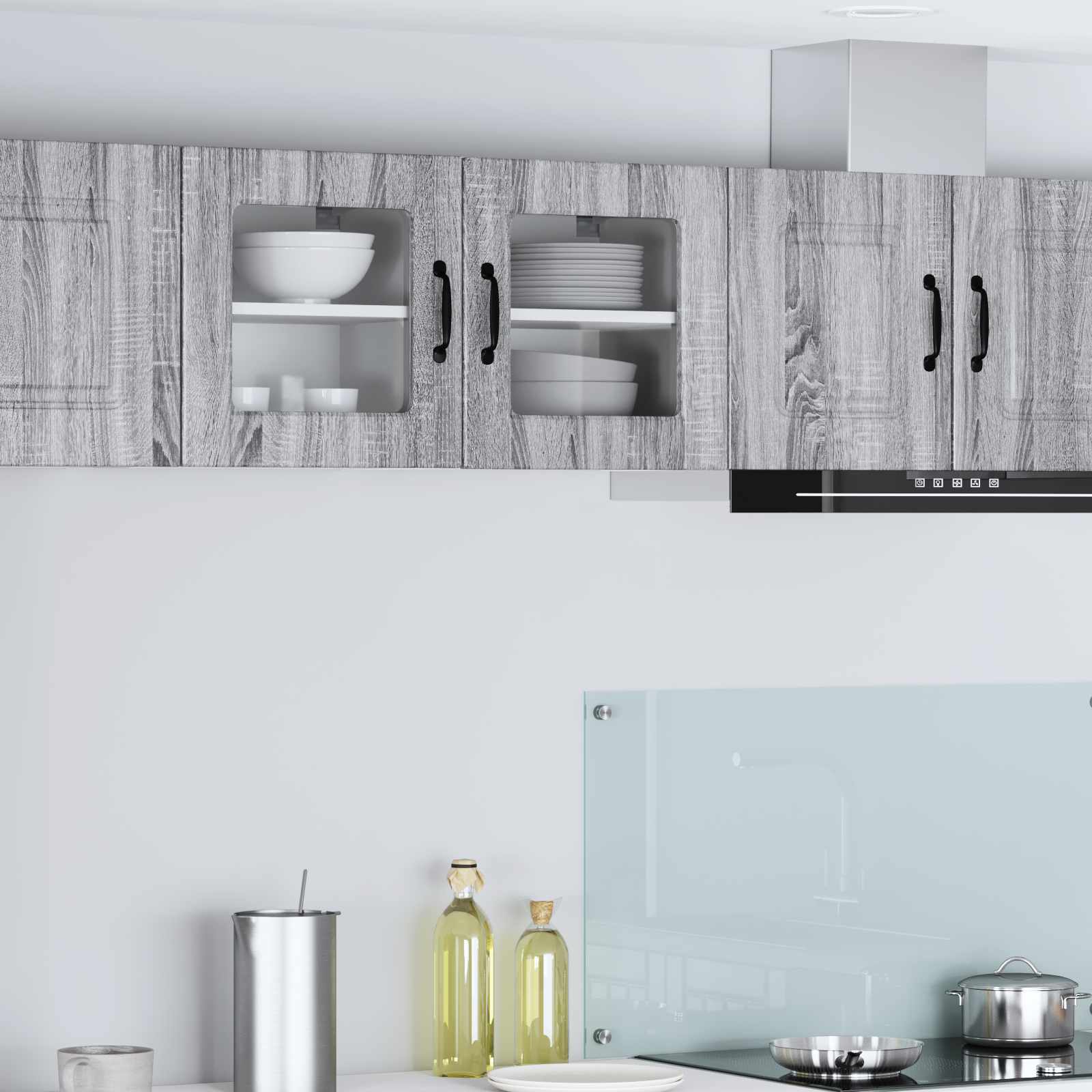 Pannello lavastoviglie 2 pcs Grigio Sonoma 40 x 31 x 40 cm | homemem39