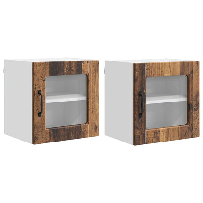 Pannello lavastoviglie 2 pcs Legno vecchio 40 x 31 x 40 cm | homemem39