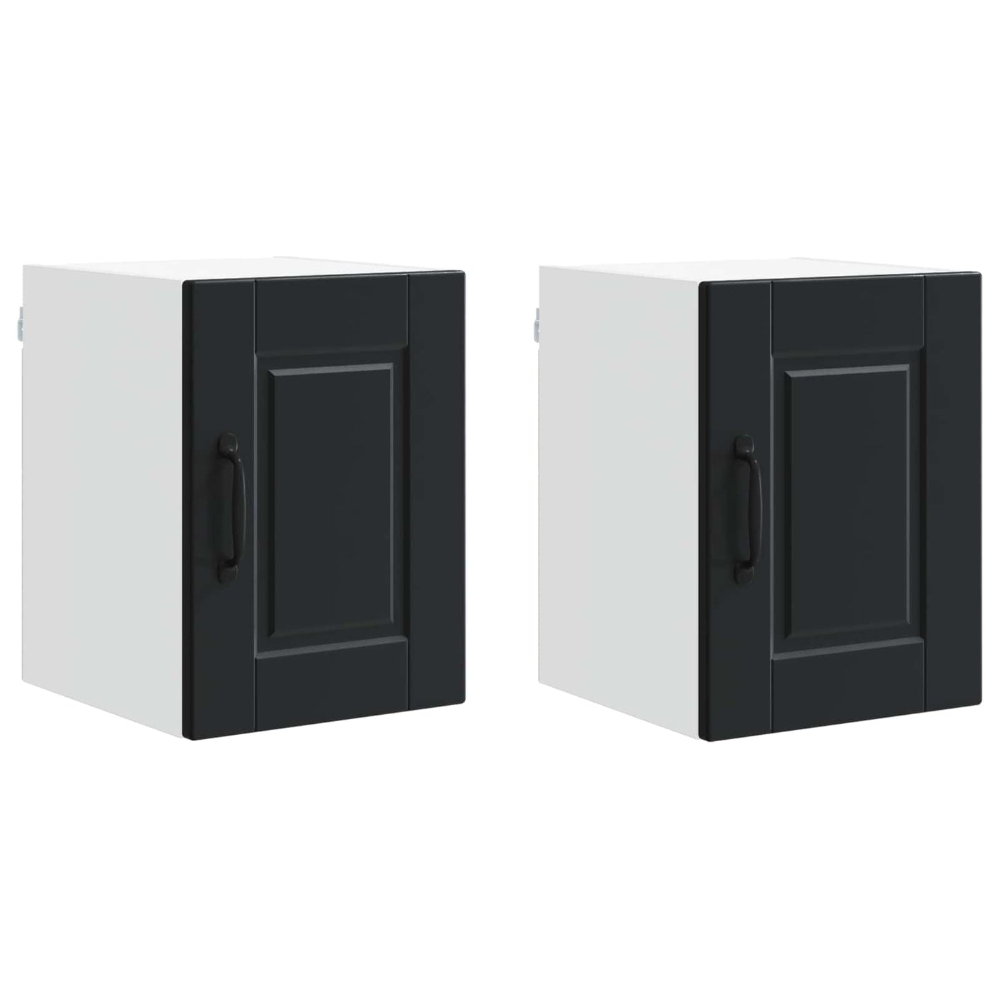 Armadietto a muro PORTO 2 pcs Nero 30 x 31 x 40 cm