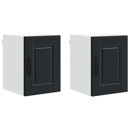 Armadietto a muro PORTO 2 pcs Nero 30 x 31 x 40 cm