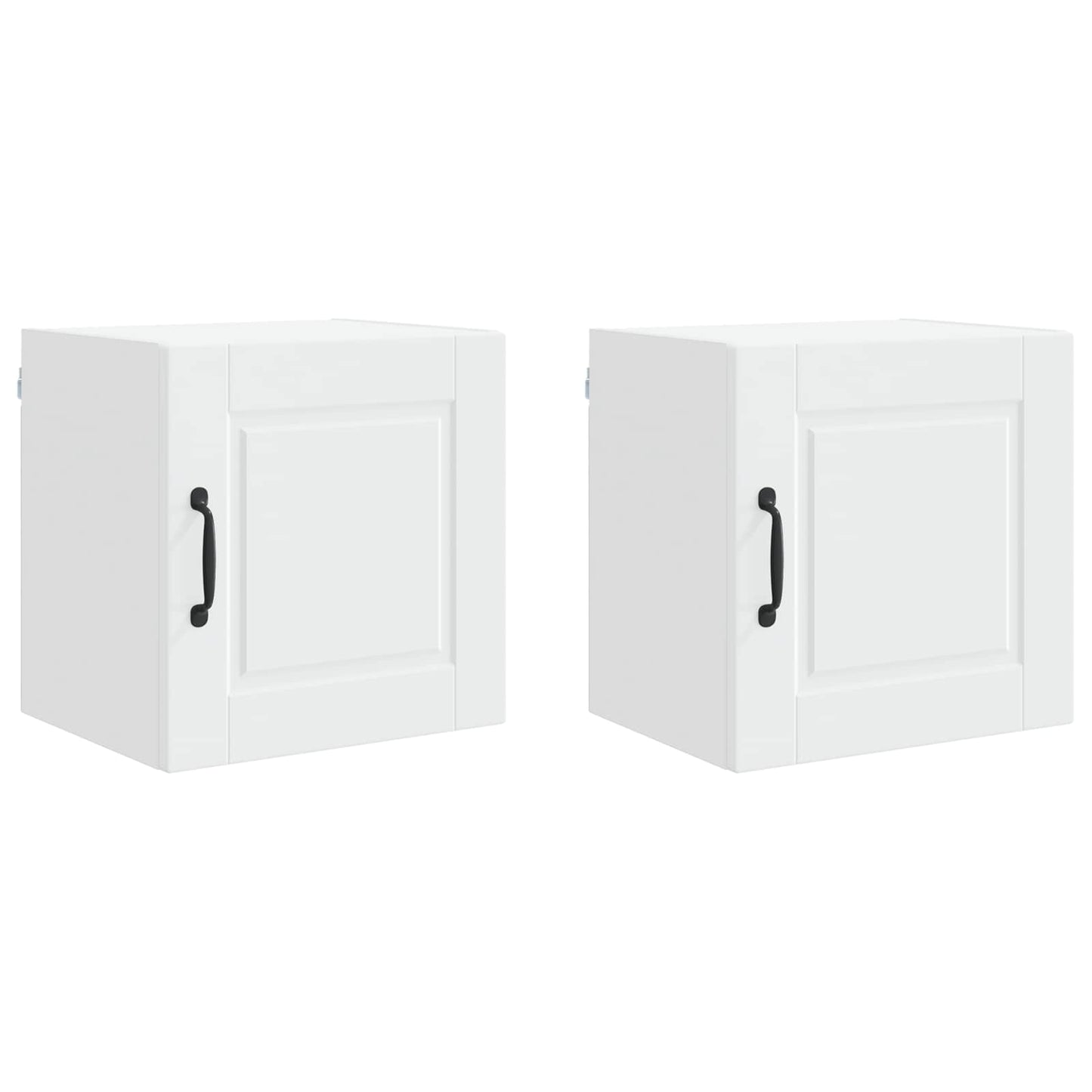 Armadietto a muro PORTO 2 pcs Bianco Legno ingegnerizzato
