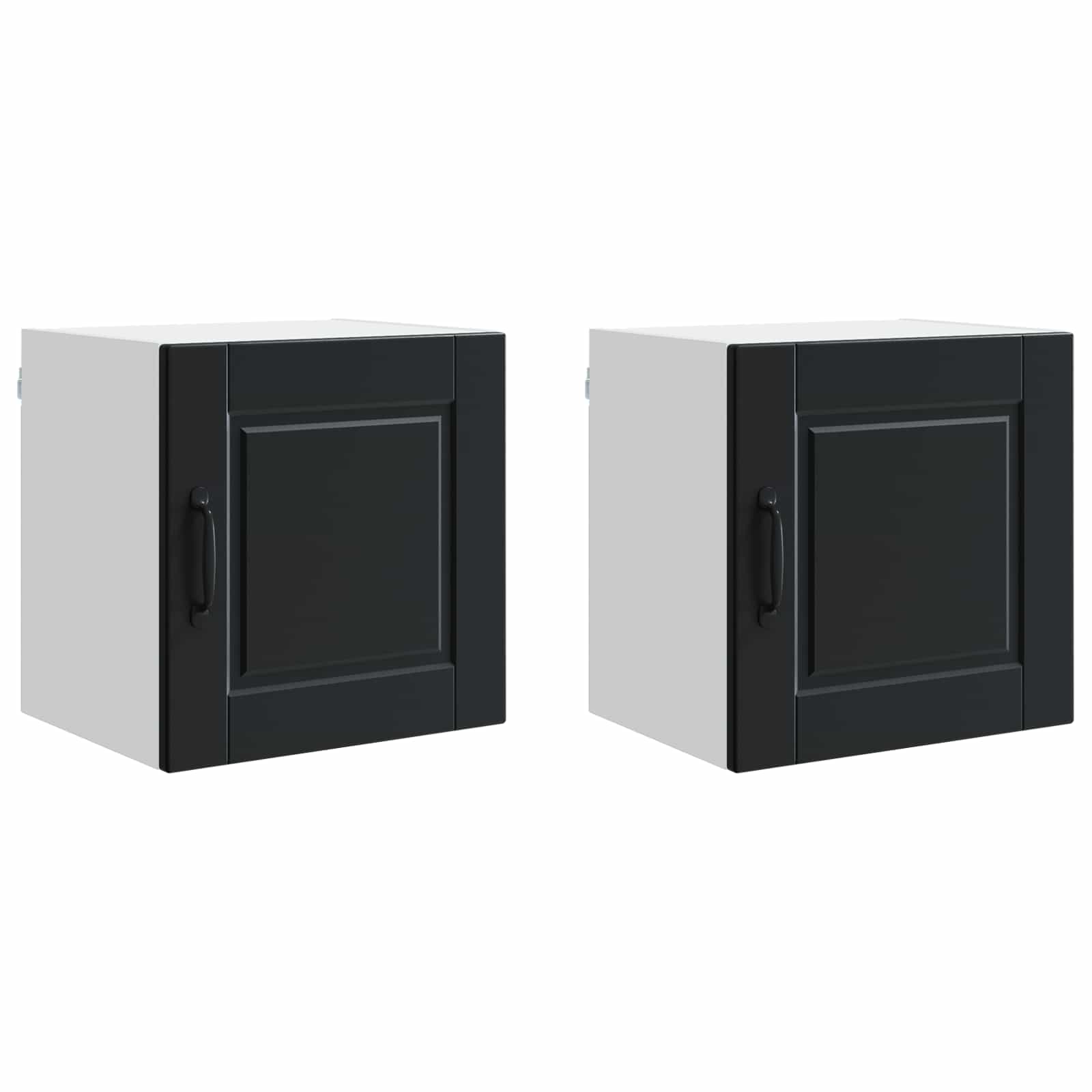 Armadietto a muro PORTO 2 pcs Nero 40 x 31 x 40 cm | homemem39