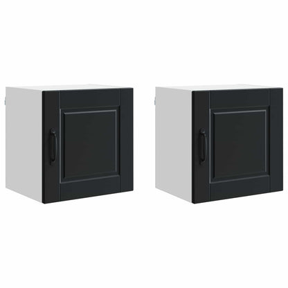 Armadietto a muro PORTO 2 pcs Nero 40 x 31 x 40 cm | homemem39