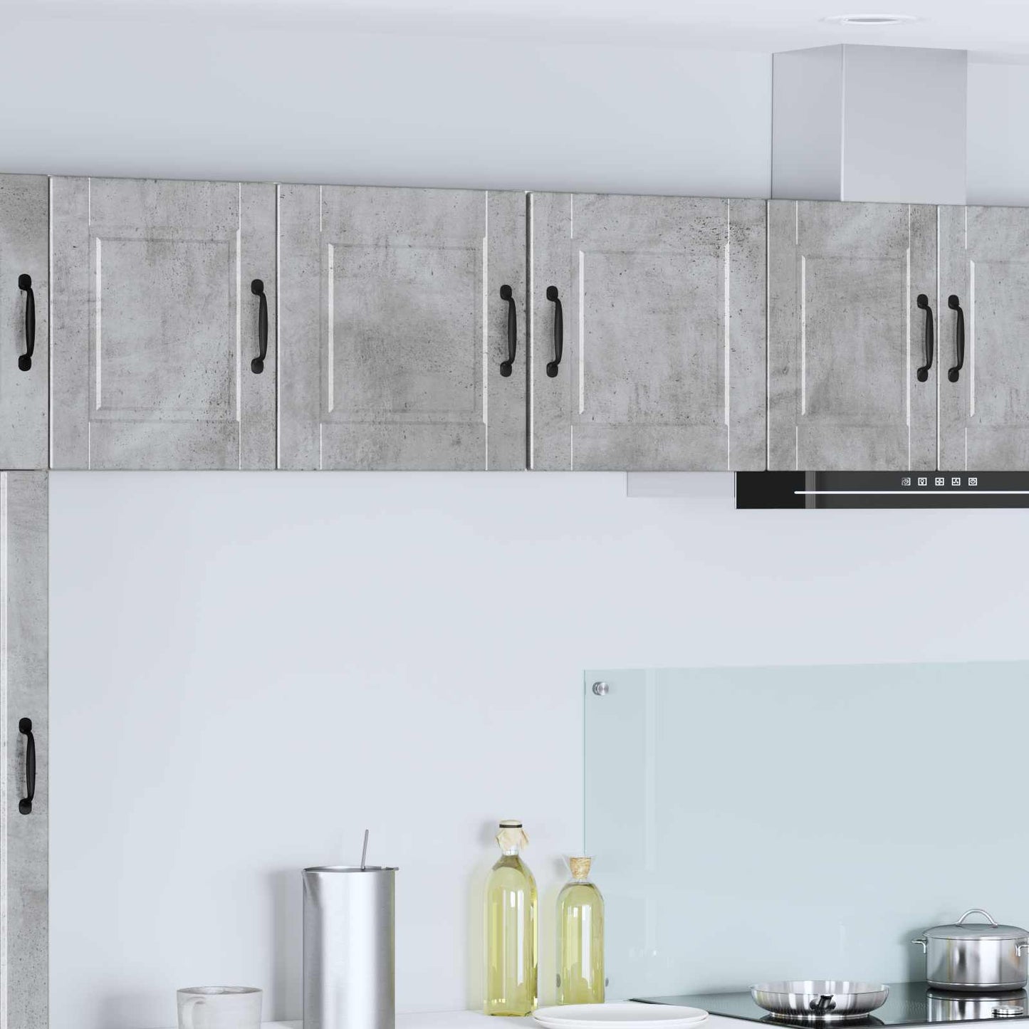 Armadietto a muro PORTO Grigio cemento 40 x 31 x 40 cm | homemem39