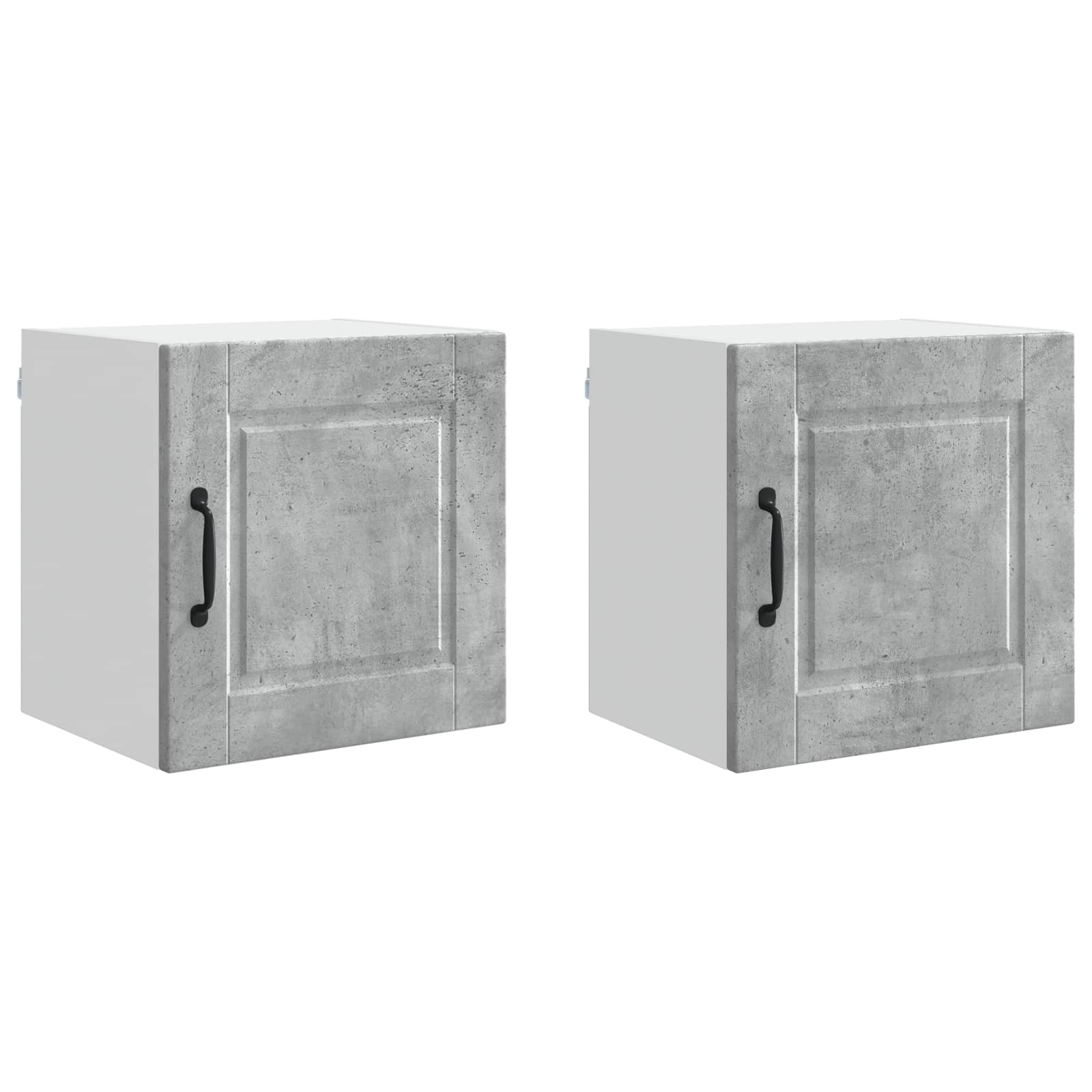 Armadietto a muro PORTO 2 pcs Grigio cemento 40 x 31 x 40 cm | homemem39