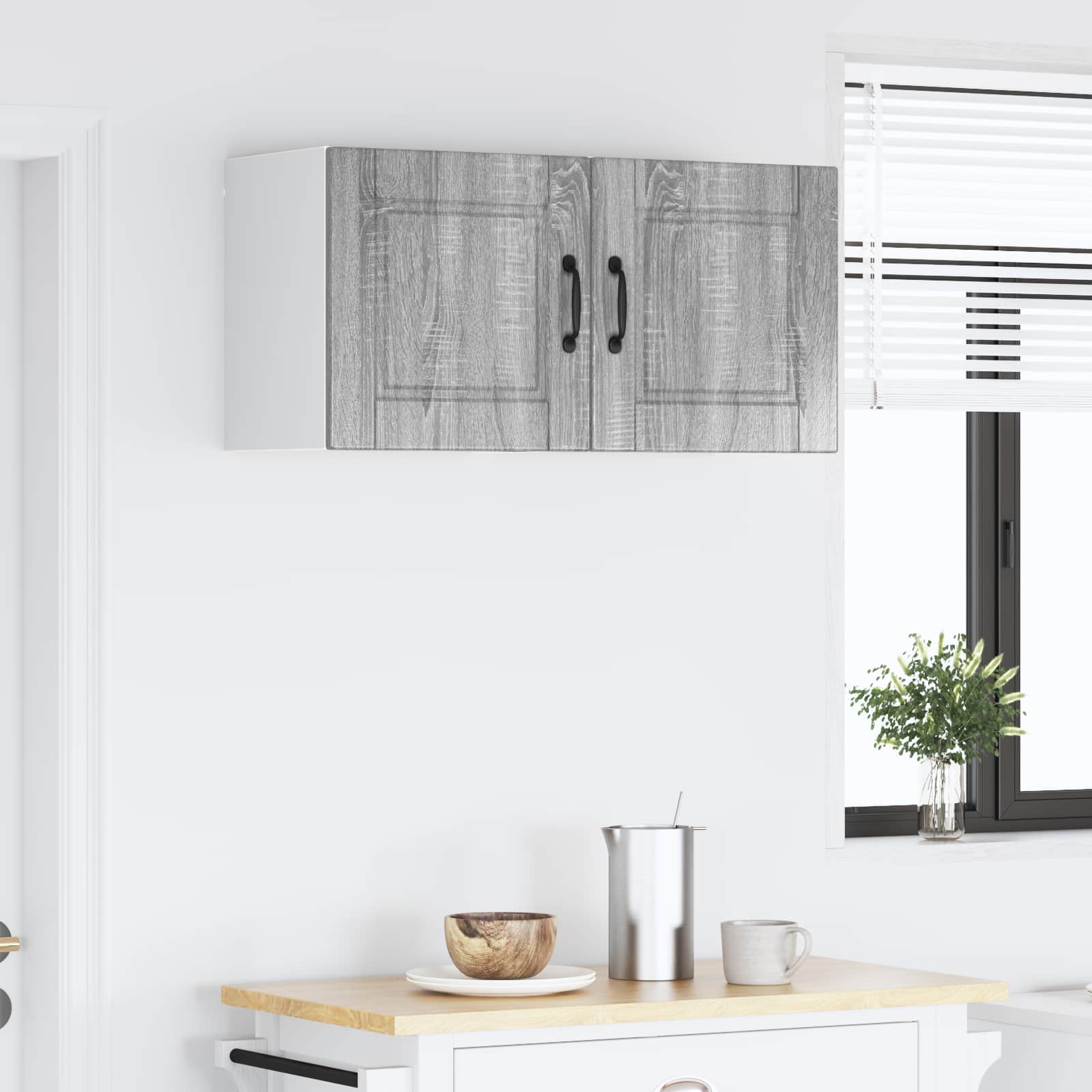 Armadietto a muro PORTO 2 pcs Grigio Sonoma 40 x 31 x 40 cm | homemem39