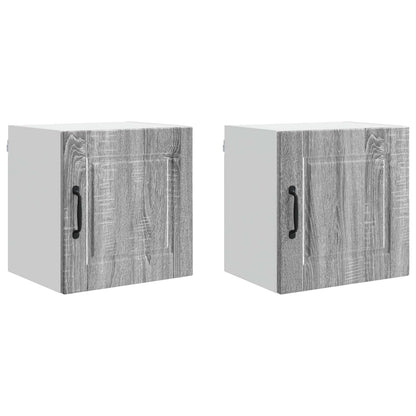 Armadietto a muro PORTO 2 pcs Grigio Sonoma 40 x 31 x 40 cm | homemem39