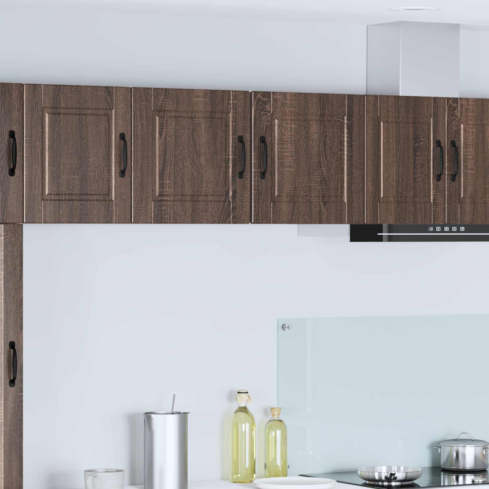 Armadietto a muro PORTO 2 pcs Rovere Marrone 40 x 31 x 40 cm | homemem39
