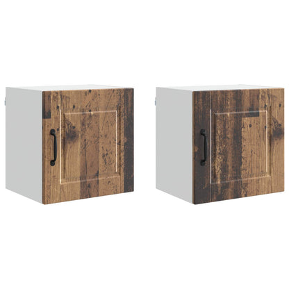 Armadietto a muro PORTO 2 pcs Legno vecchio 40 x 31 x 40 cm