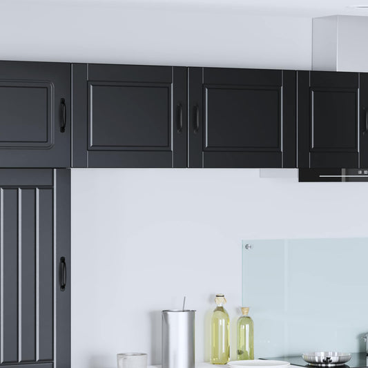 Armadietto a muro PORTO Nero 50 x 31 x 40 cm Legno multistrato | homemem39
