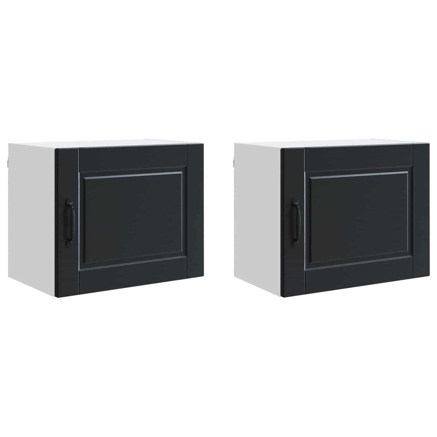Armadietto a muro PORTO 2 pcs Nero 50 x 31 x 40 cm | homemem39