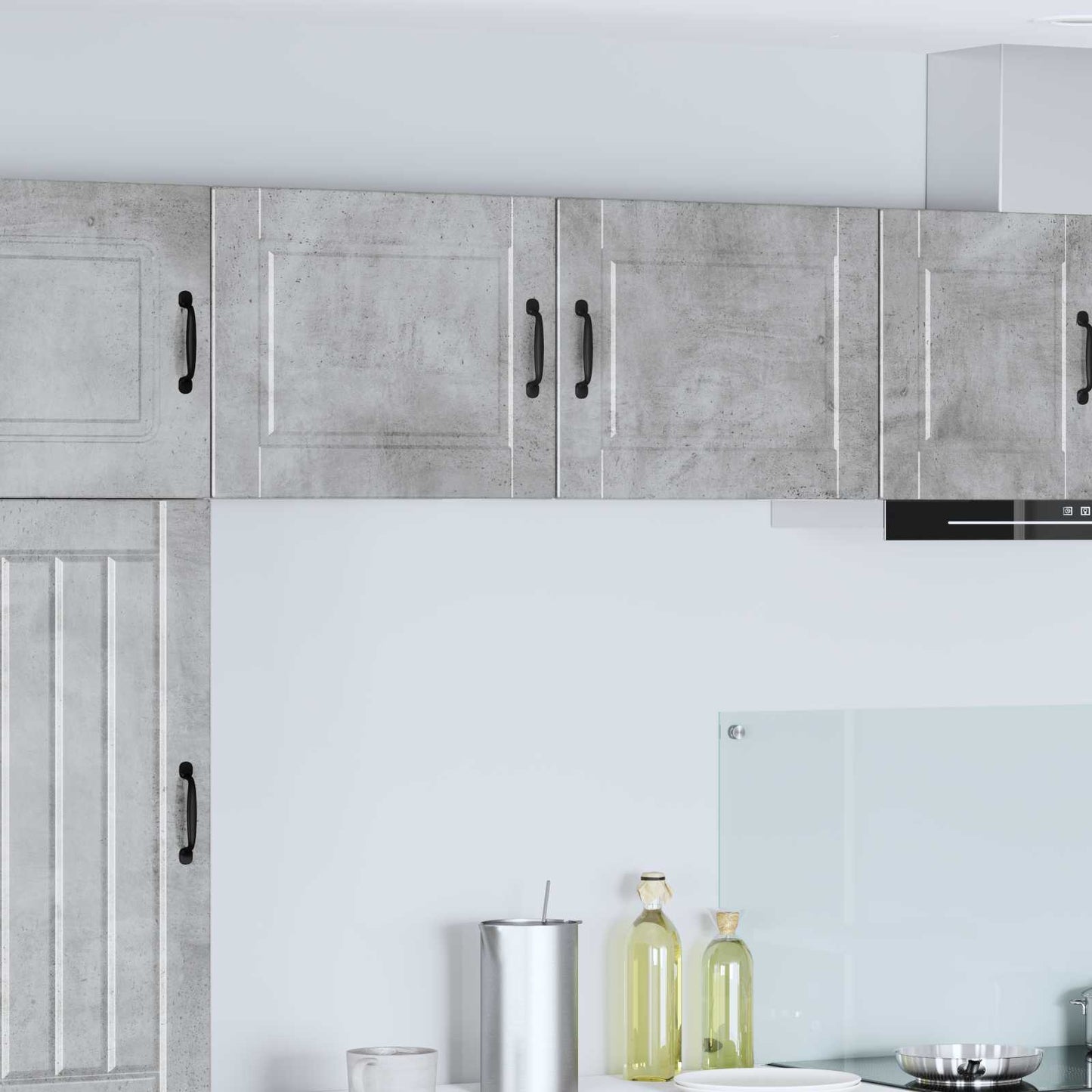 Armadietto a muro PORTO Grigio cemento 50 x 31 x 40 cm | homemem39