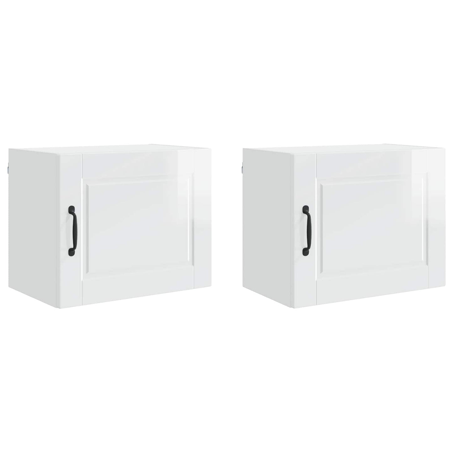 Armadietto a muro PORTO 2 pcs Bianco Lucido 50 x 31 x 40 cm | homemem39