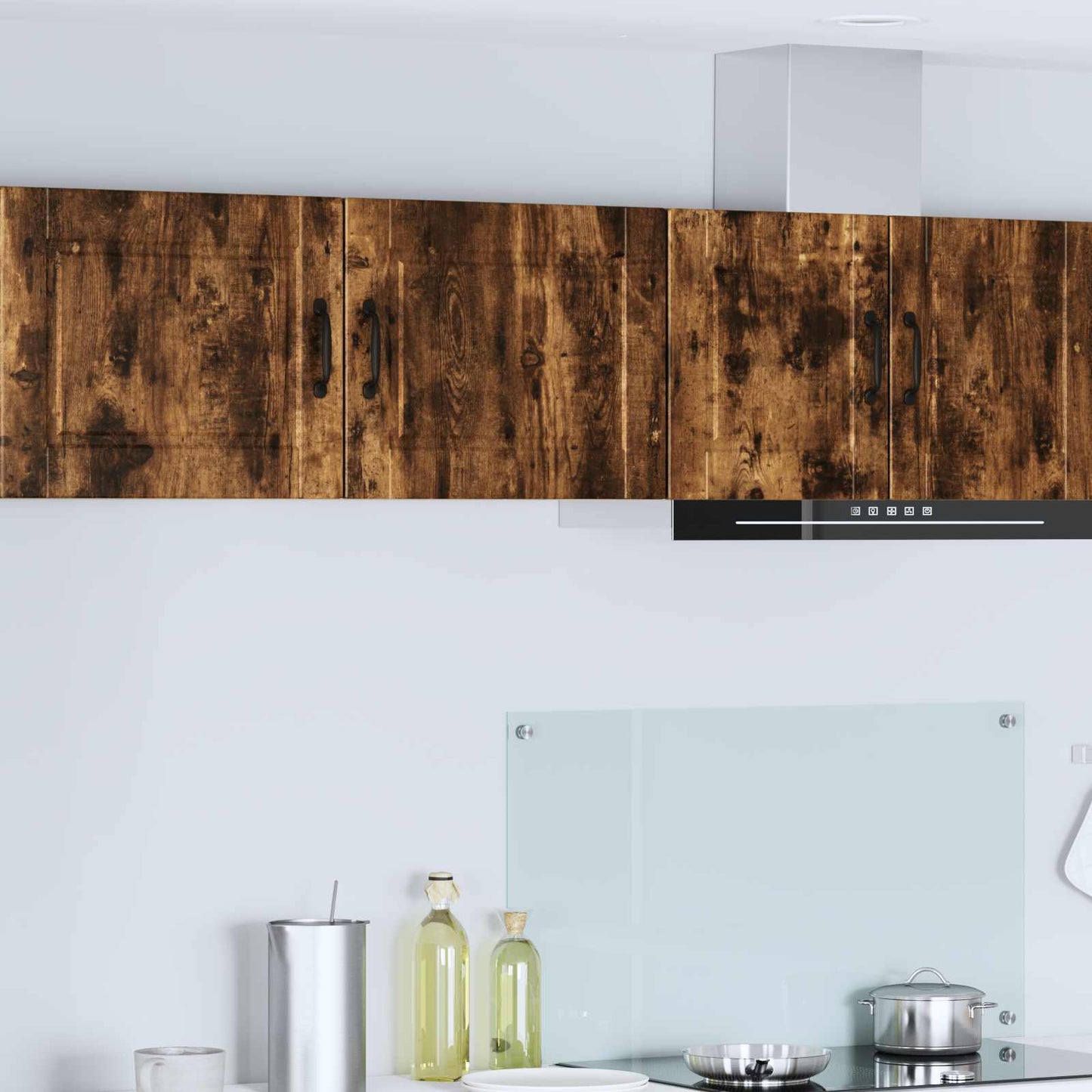 Armadietto a muro PORTO 2 pcs Rovere fumé 50 x 31 x 40 cm