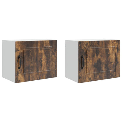 Armadietto a muro PORTO 2 pcs Rovere fumé 50 x 31 x 40 cm | homemem39