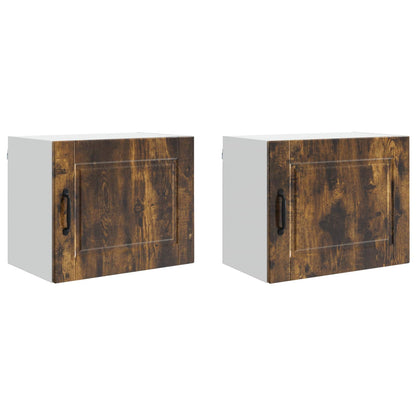 Armadietto a muro PORTO 2 pcs Rovere fumé 50 x 31 x 40 cm