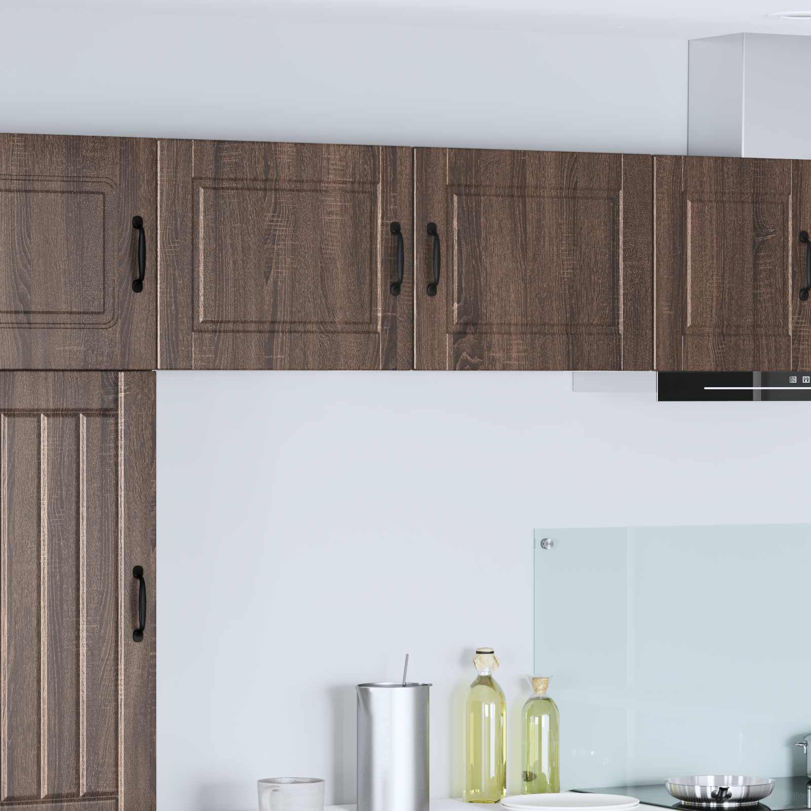 Armadietto a muro PORTO 2 pcs Rovere Marrone 50 x 31 x 40 cm | homemem39