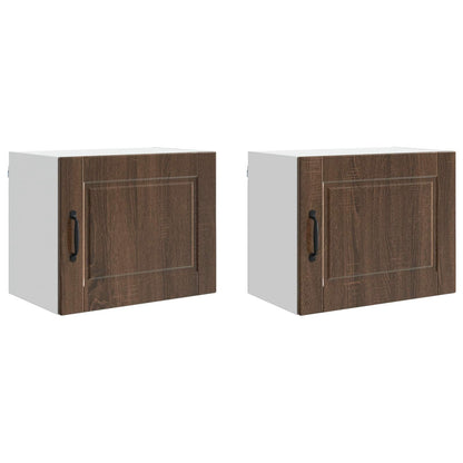 Armadietto a muro PORTO 2 pcs Rovere Marrone 50 x 31 x 40 cm