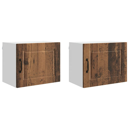 Armadietto a muro PORTO 2 pcs Legno vecchio 50 x 31 x 40 cm