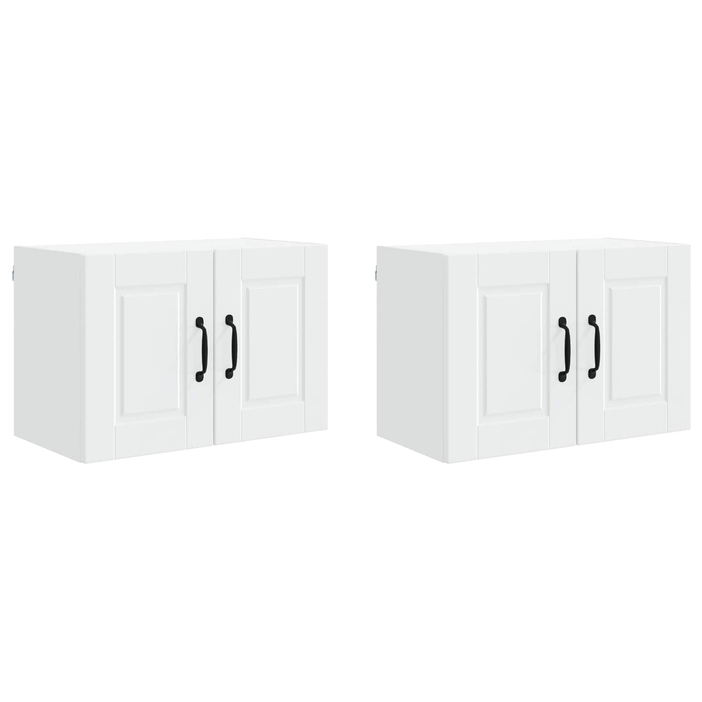 Armadietto a muro PORTO 2 pcs Bianco Legno ingegnerizzato