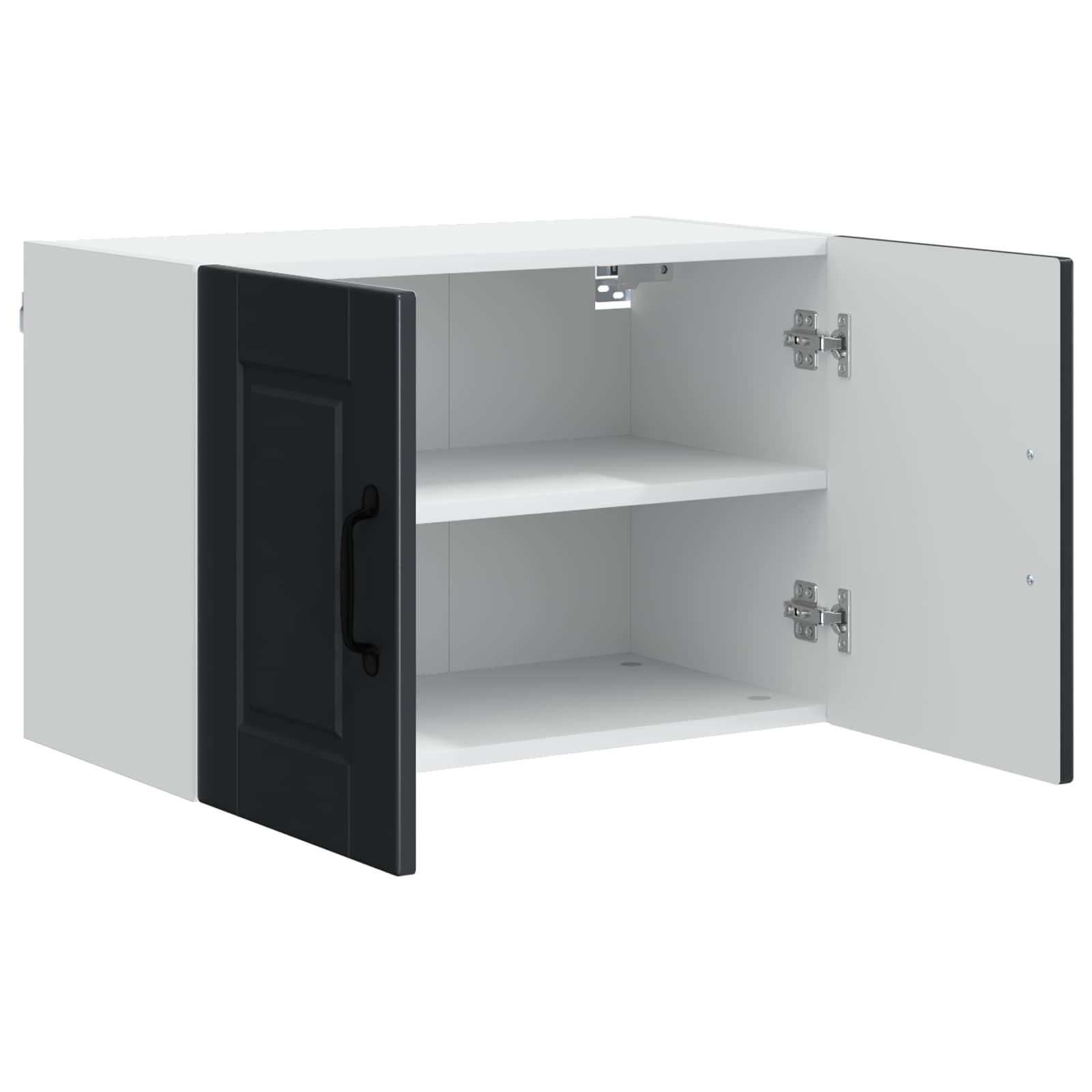 Armadietto a muro PORTO 2 pcs Nero 60 x 31 x 40 cm | homemem39