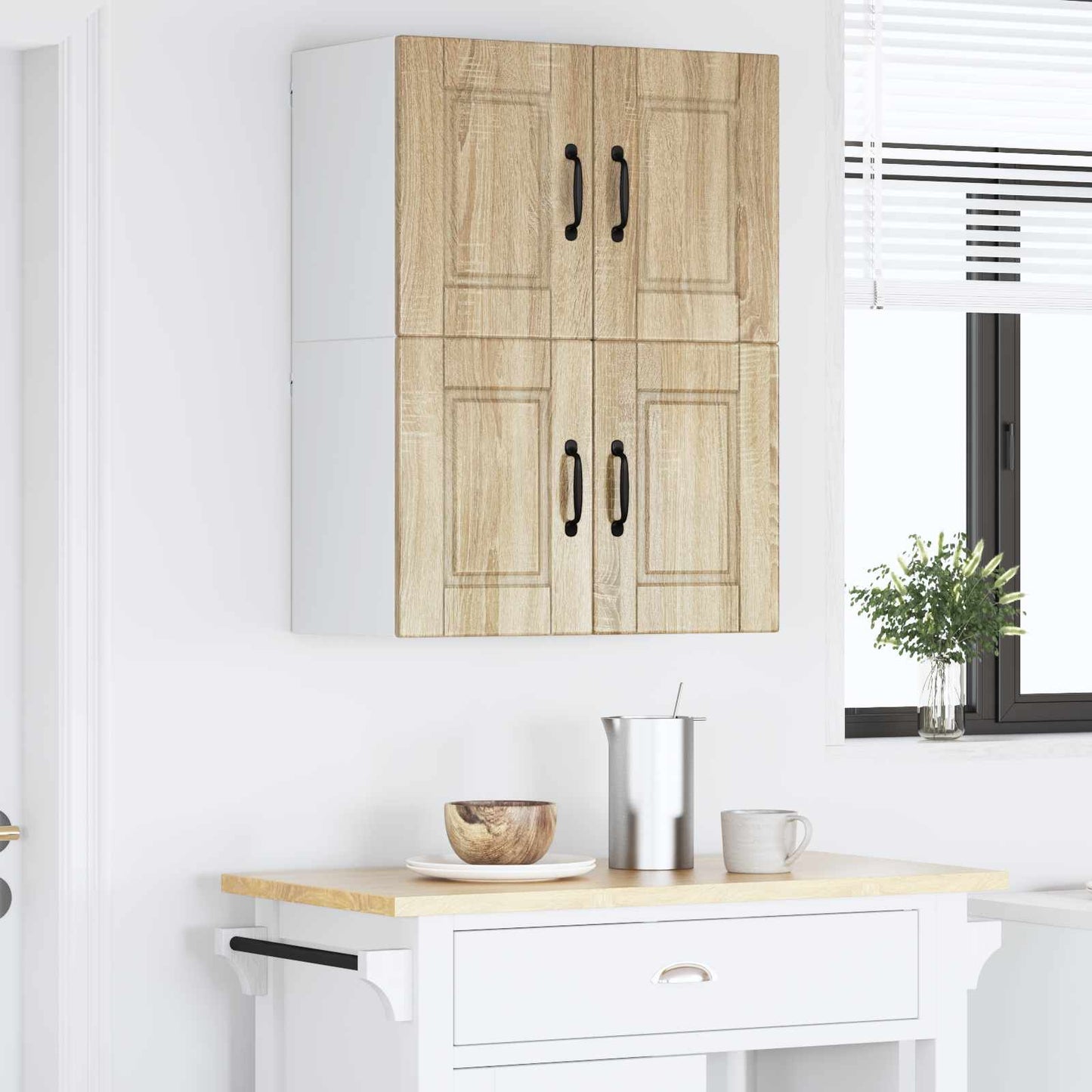 Armadietto a muro PORTO 2 pcs Rovere Sonoma 60 x 31 x 40 cm | homemem39