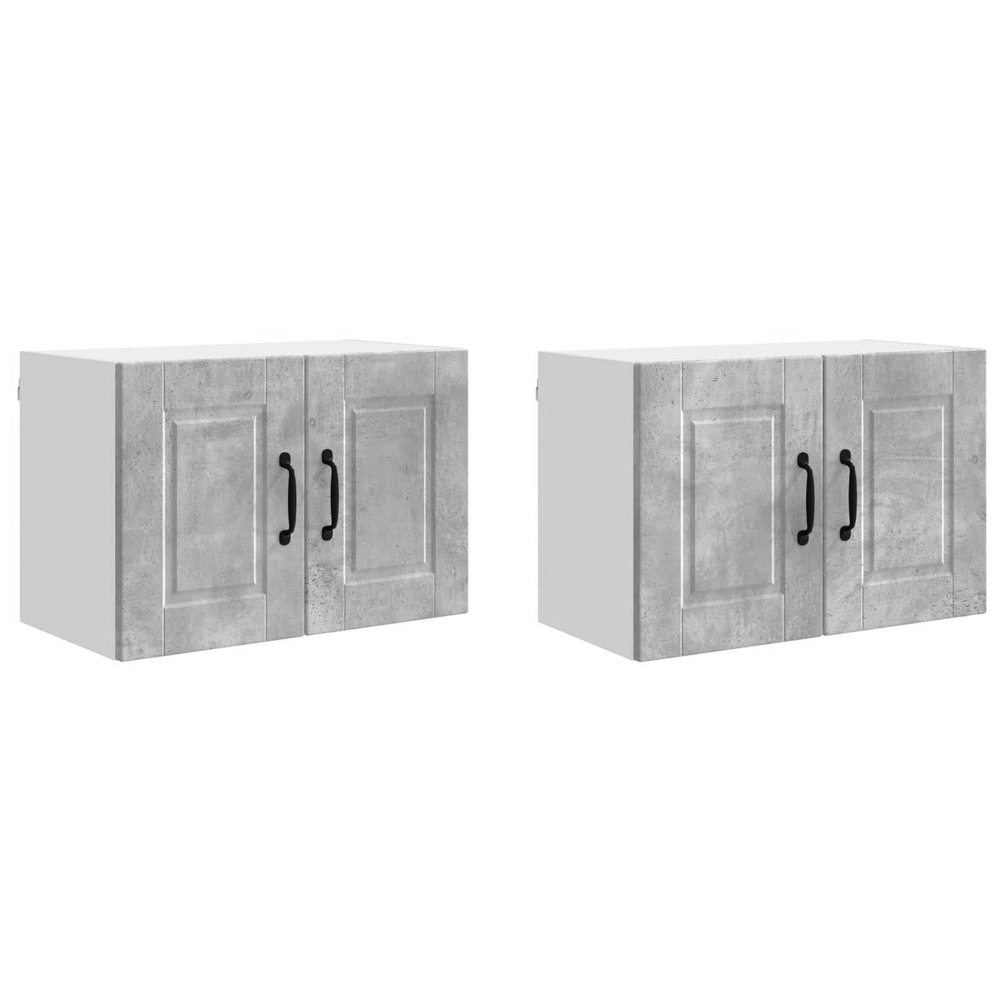 Armadietto a muro PORTO 2 pcs Grigio cemento 60 x 31 x 40 cm