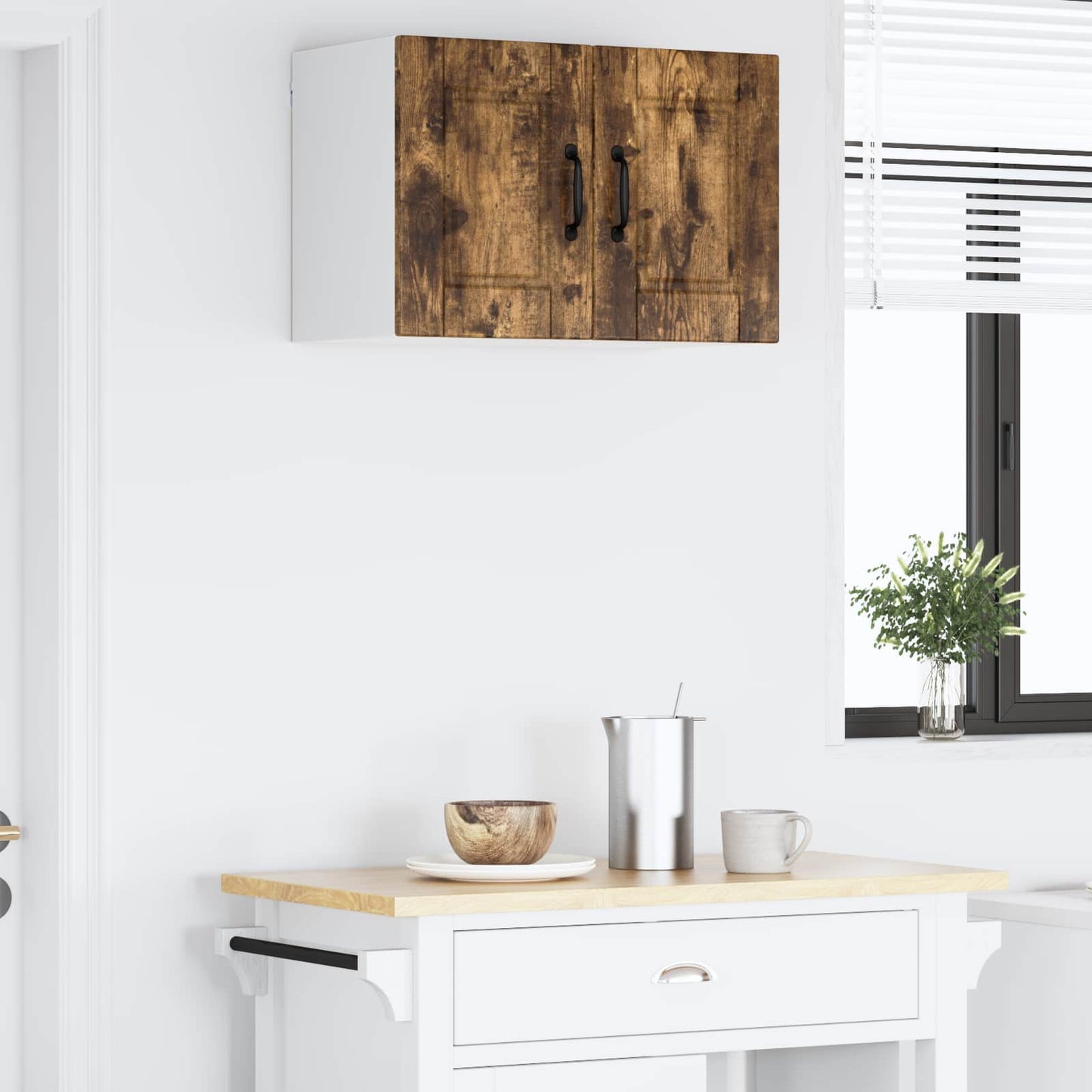 Armadietto a muro PORTO Rovere fumé 60 x 31 x 40 cm | homemem39