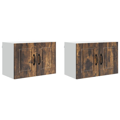 Armadietto a muro PORTO 2 pcs Rovere fumé 60 x 31 x 40 cm | homemem39