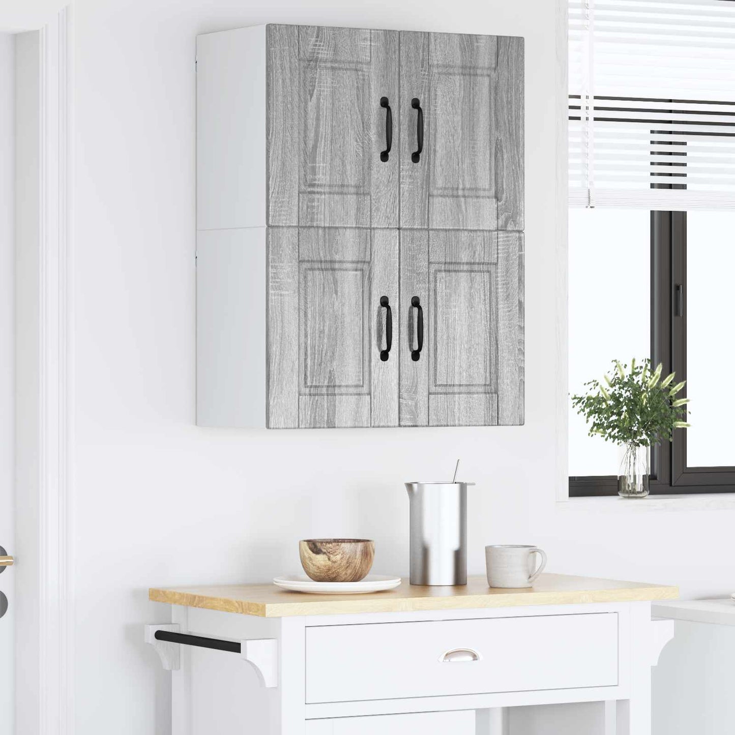 Armadietto a muro PORTO 2 pcs Grigio Sonoma 60 x 31 x 40 cm