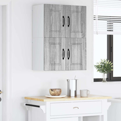Armadietto a muro PORTO 2 pcs Grigio Sonoma 60 x 31 x 40 cm