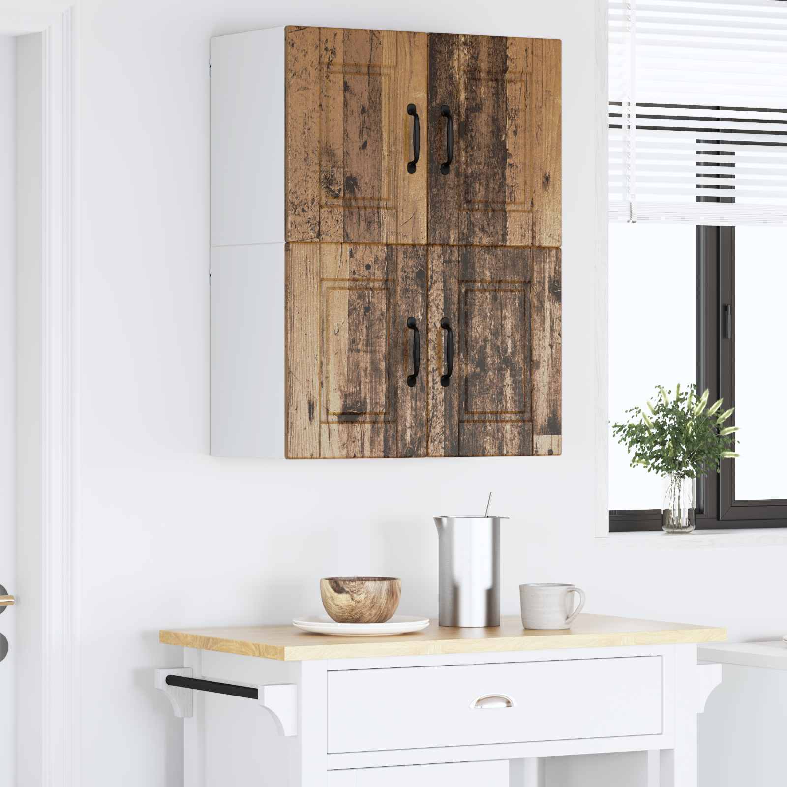 Pannello lavastoviglie 2 pcs Legno vecchio 60 x 31 x 40 cm | homemem39
