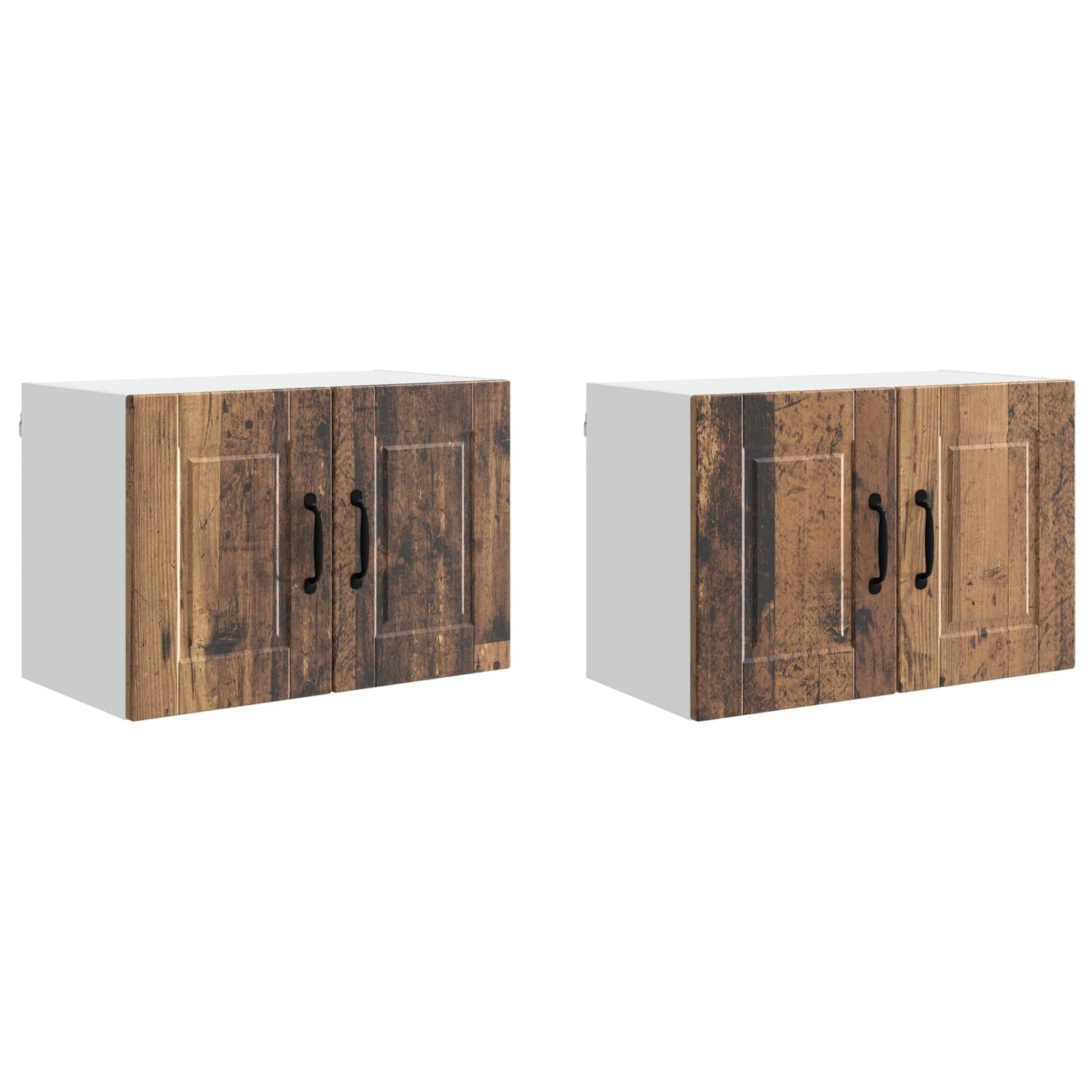 Armadietto a muro PORTO 2 pcs Legno vecchio 60 x 31 x 40 cm