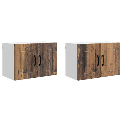 Armadietto a muro PORTO 2 pcs Legno vecchio 60 x 31 x 40 cm