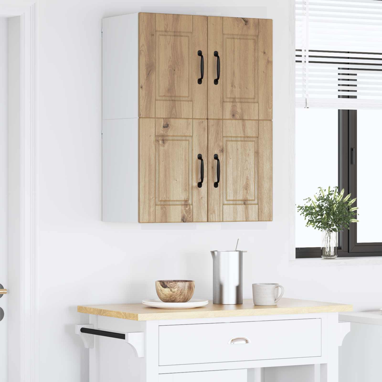 Pannello lavastoviglie 2 pcs Rovere artigianale 60 x 31 x 40 cm | homemem39