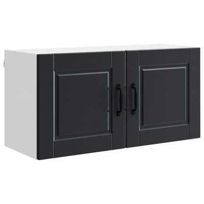 Armadietto a muro PORTO Nero 80 x 31 x 40 cm Legno multistrato
