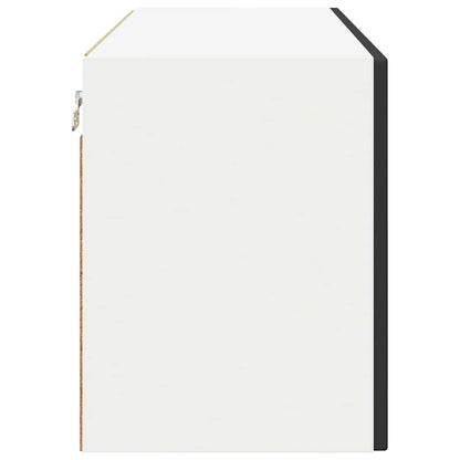 Armadietto a muro PORTO Nero 80 x 31 x 40 cm Legno multistrato