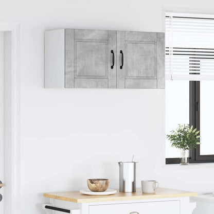 Mobile da cucina con lo scaffale Grigio cemento 80 x 31 x 40 cm | homemem39