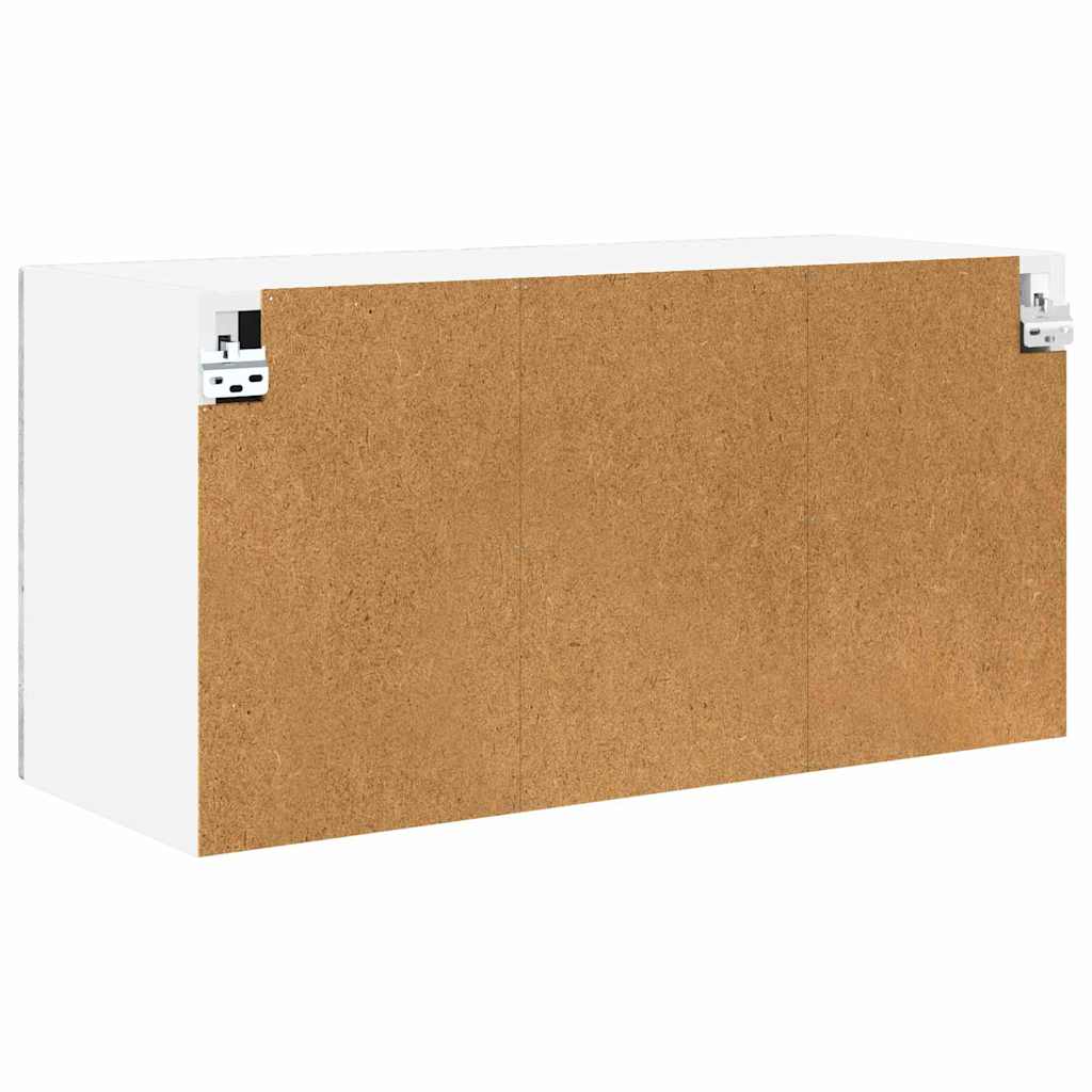 Mobile da cucina con lo scaffale Grigio cemento 80 x 31 x 40 cm | homemem39