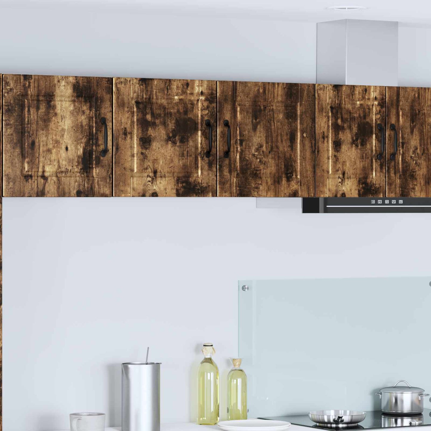 Pannello lavastoviglie con porta Rovere fumé 80 x 31 x 40 cm | homemem39