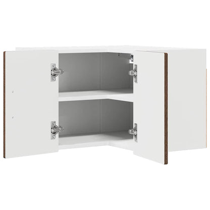 Mobile angolare per parete PORTO Rovere Marrone 57 x 57 x 40 cm
